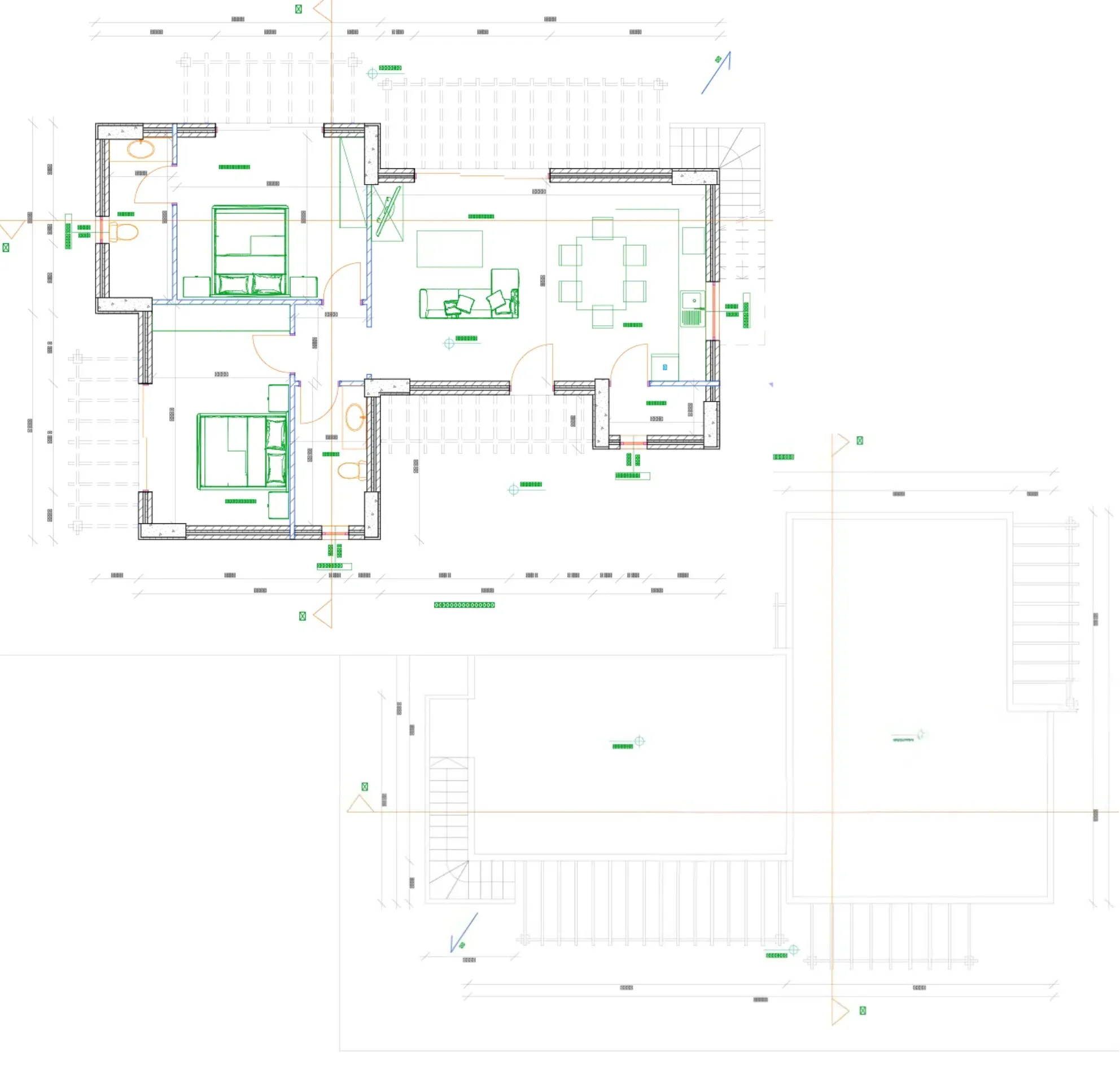 Modern living layout